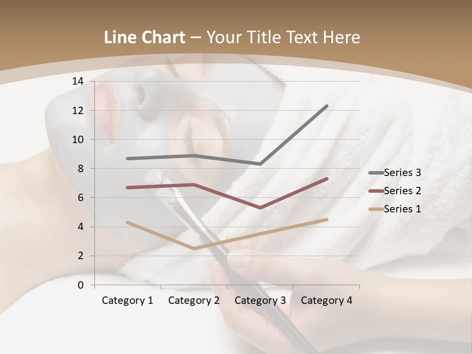 A Woman Getting A Facial Mask With A Brush PowerPoint Template
