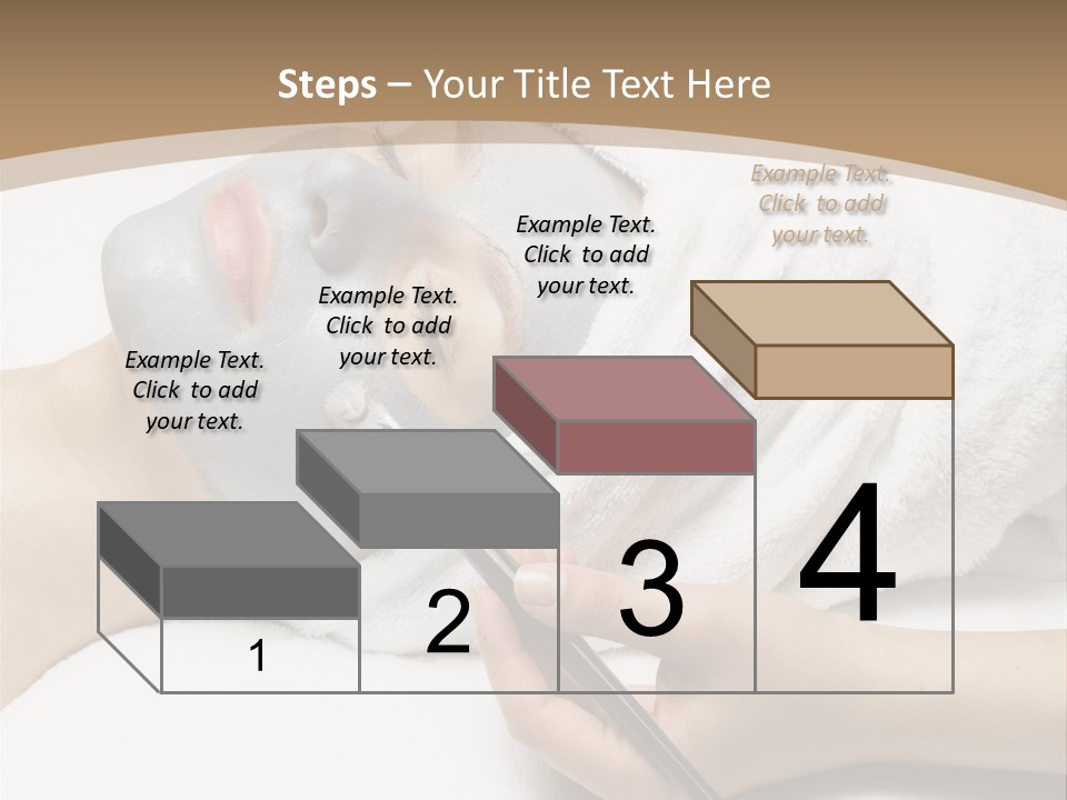 A Woman Getting A Facial Mask With A Brush PowerPoint Template