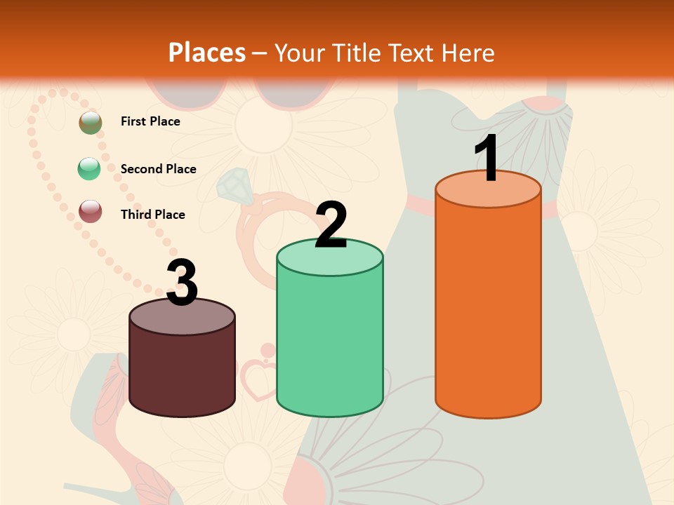 A Woman's Dress And Accessories Powerpoint Template PowerPoint Template