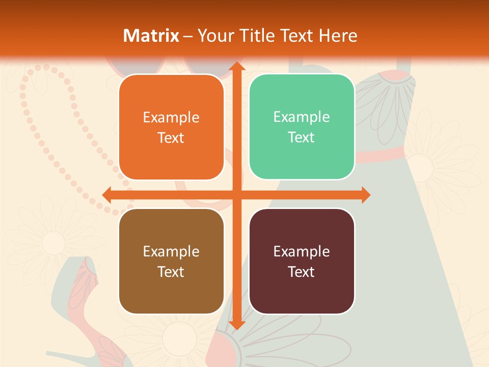 A Woman's Dress And Accessories Powerpoint Template PowerPoint Template