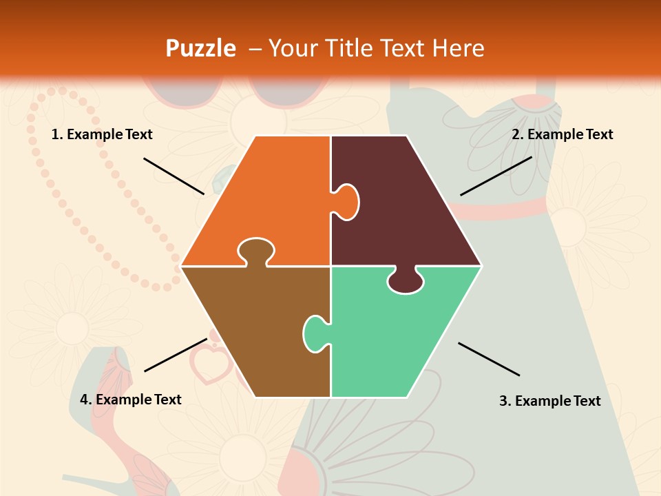 A Woman's Dress And Accessories Powerpoint Template PowerPoint Template