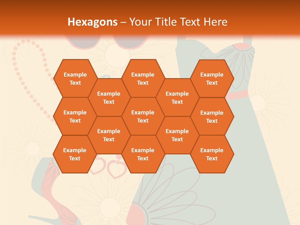 A Woman's Dress And Accessories Powerpoint Template PowerPoint Template