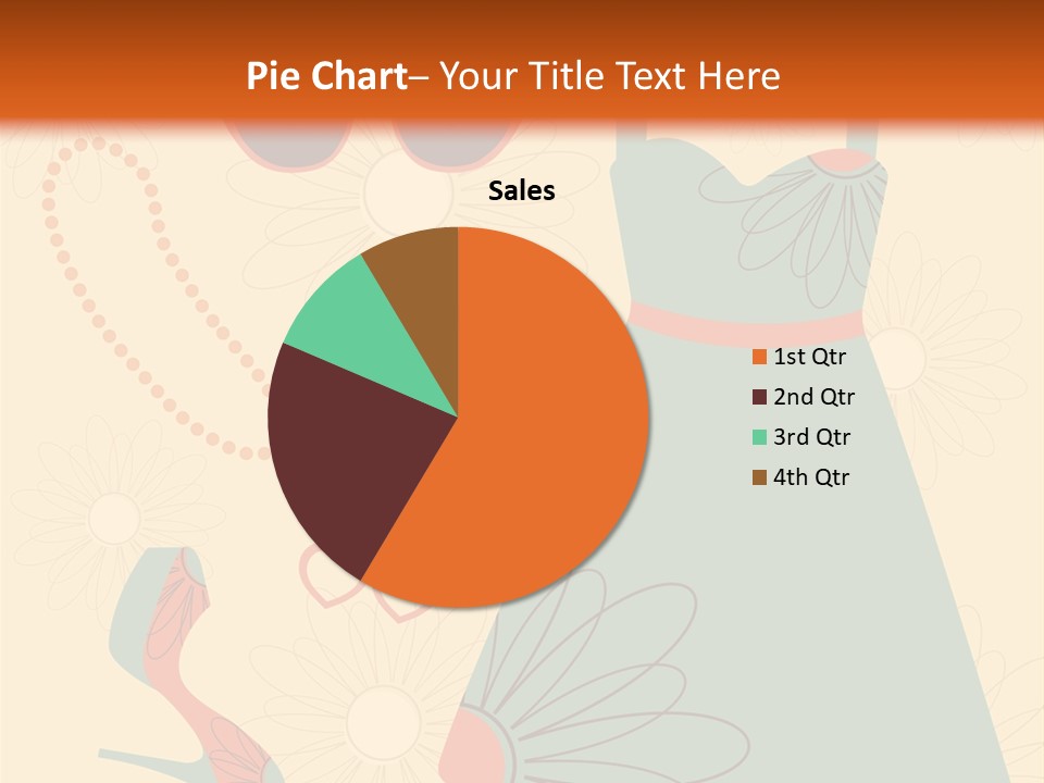 A Woman's Dress And Accessories Powerpoint Template PowerPoint Template