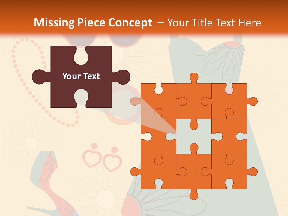 A Woman's Dress And Accessories Powerpoint Template PowerPoint Template