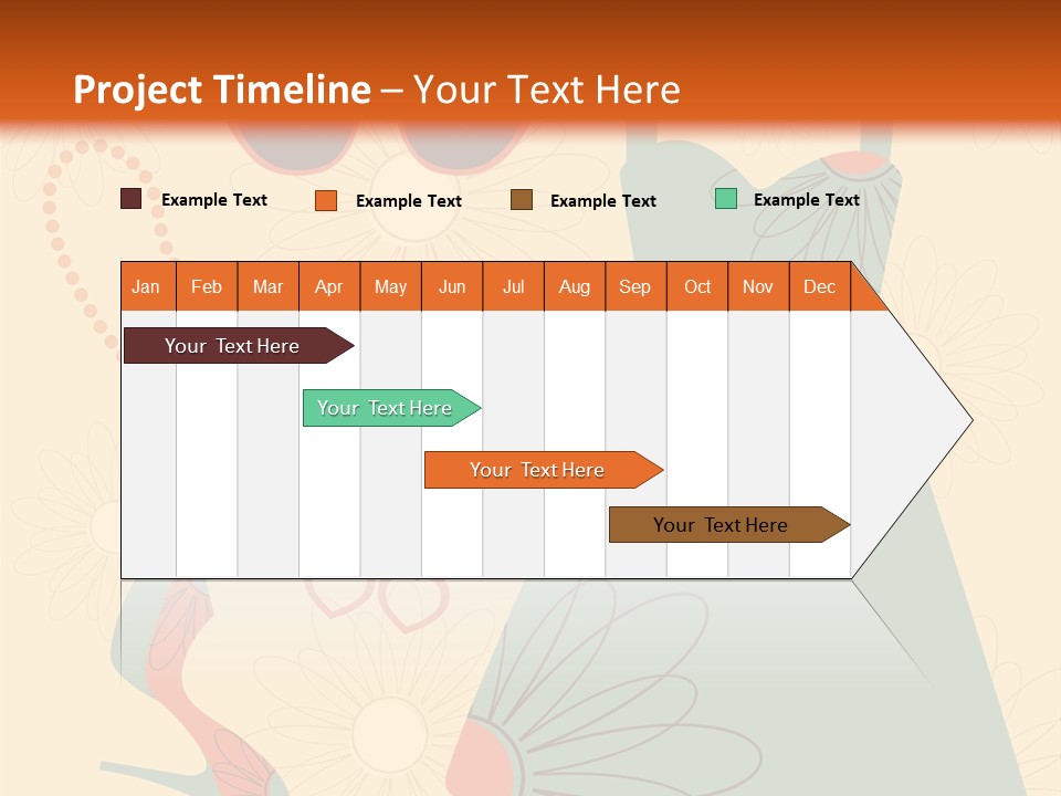 A Woman's Dress And Accessories Powerpoint Template PowerPoint Template