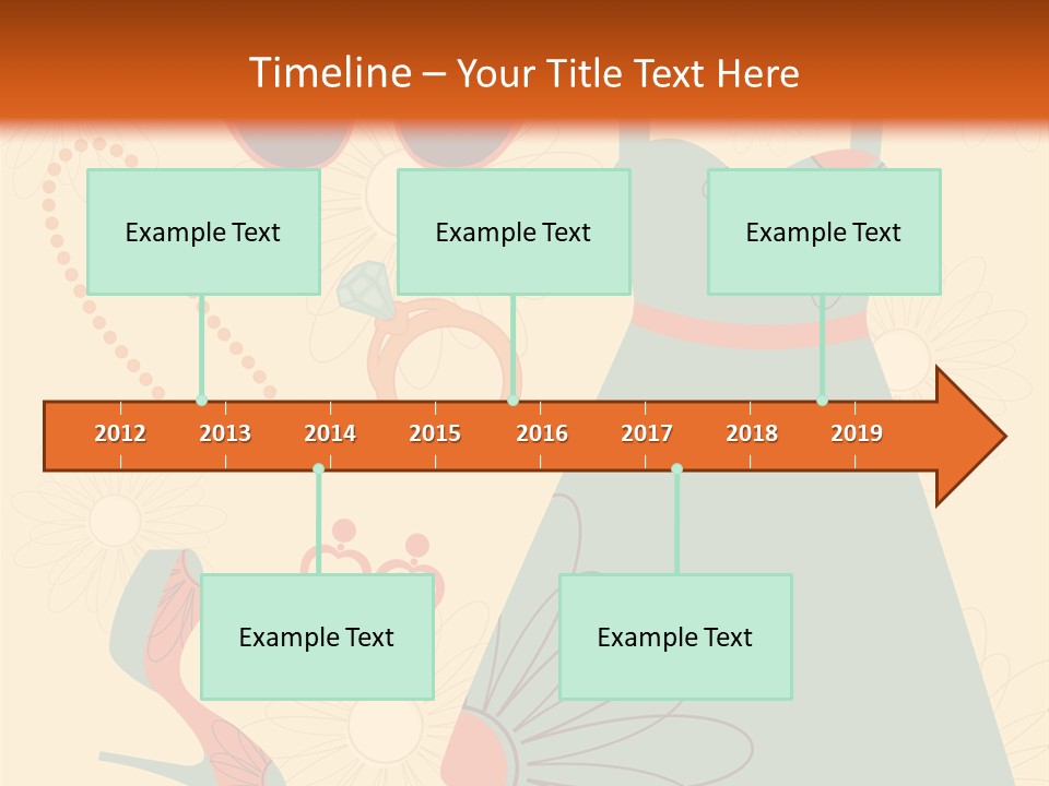 A Woman's Dress And Accessories Powerpoint Template PowerPoint Template