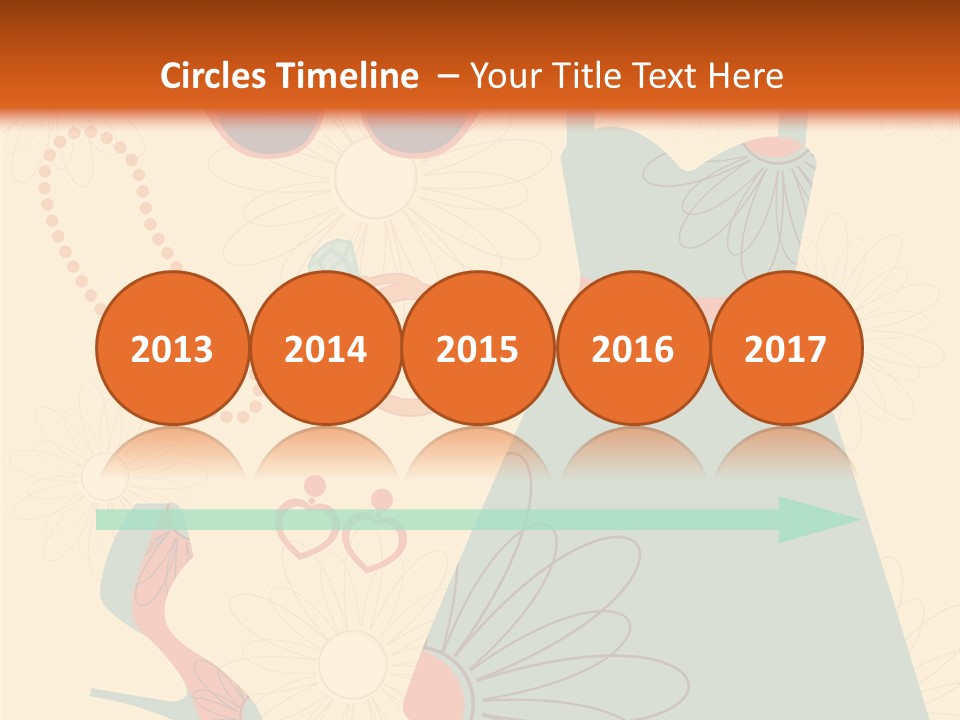 A Woman's Dress And Accessories Powerpoint Template PowerPoint Template