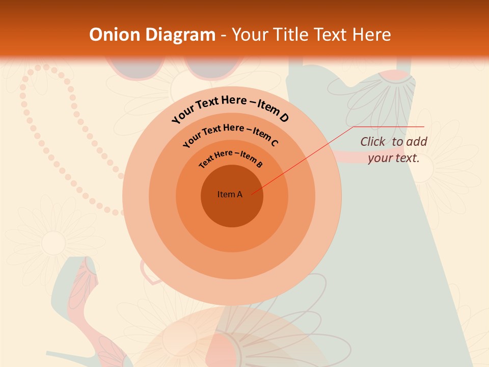 A Woman's Dress And Accessories Powerpoint Template PowerPoint Template