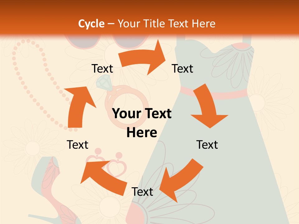 A Woman's Dress And Accessories Powerpoint Template PowerPoint Template