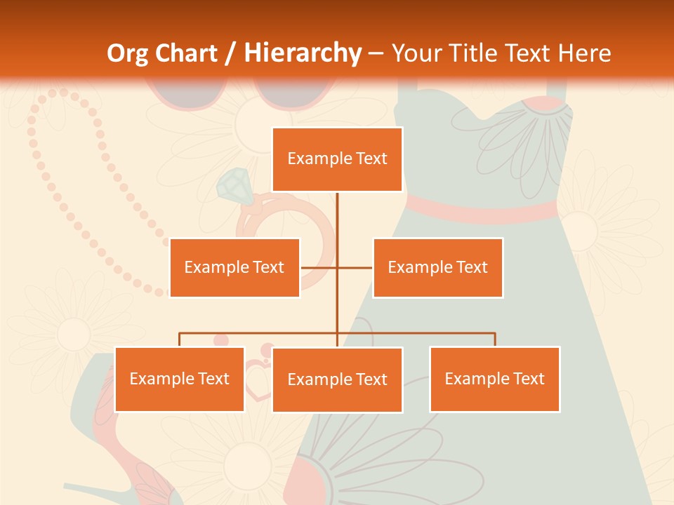 A Woman's Dress And Accessories Powerpoint Template PowerPoint Template