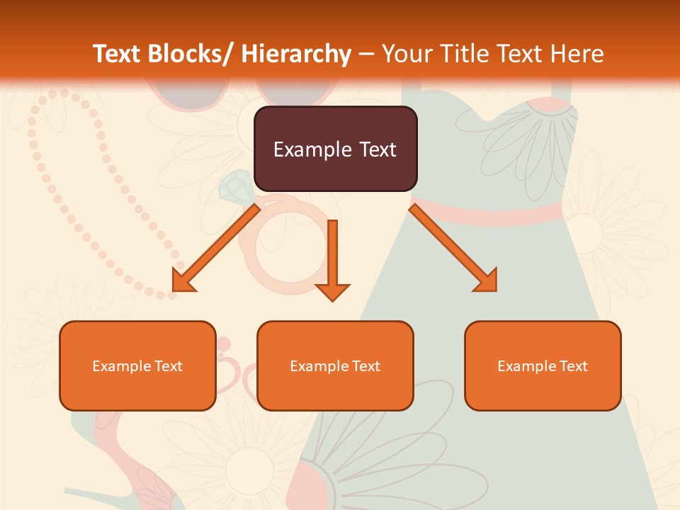 A Woman's Dress And Accessories Powerpoint Template PowerPoint Template