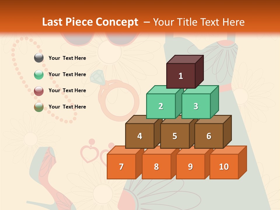 A Woman's Dress And Accessories Powerpoint Template PowerPoint Template