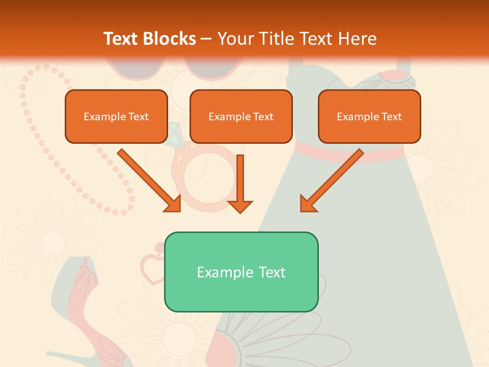 A Woman's Dress And Accessories Powerpoint Template PowerPoint Template