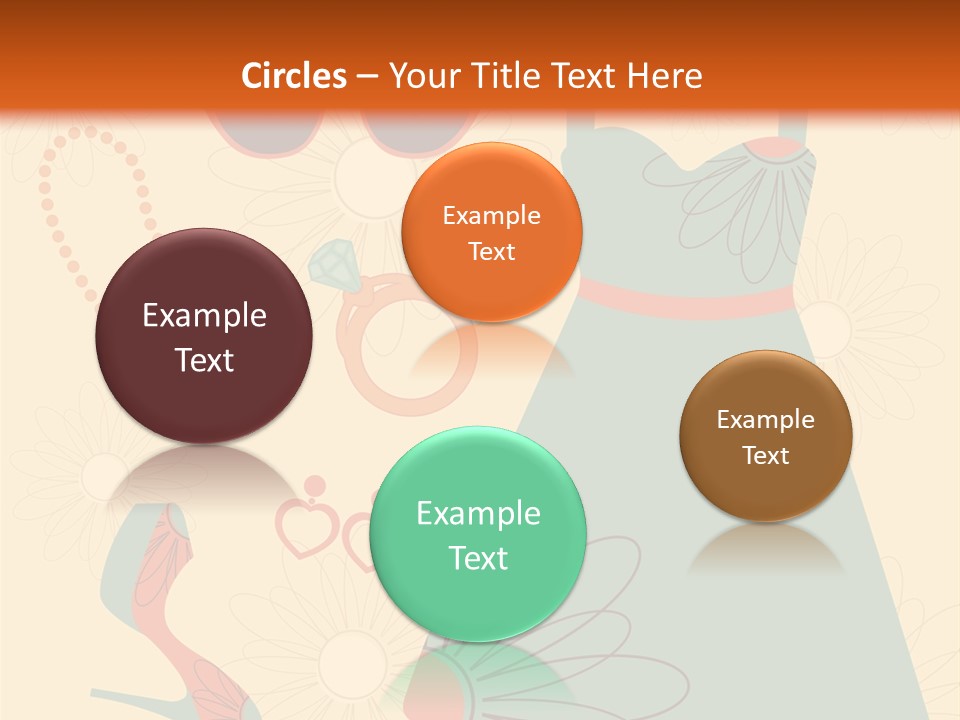 A Woman's Dress And Accessories Powerpoint Template PowerPoint Template