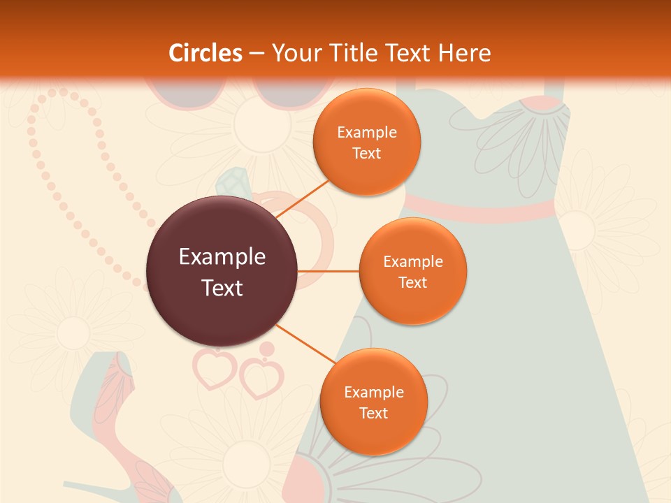 A Woman's Dress And Accessories Powerpoint Template PowerPoint Template