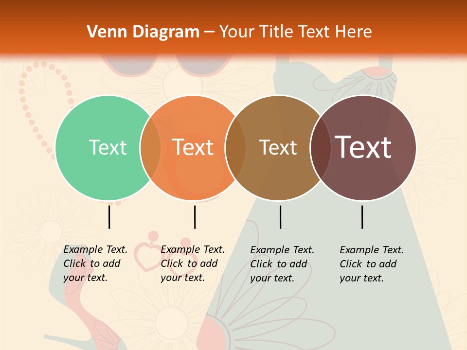 A Woman's Dress And Accessories Powerpoint Template PowerPoint Template