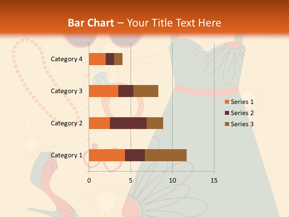 A Woman's Dress And Accessories Powerpoint Template PowerPoint Template