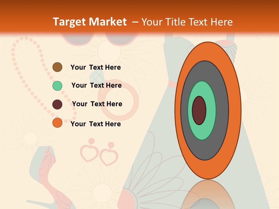 A Woman's Dress And Accessories Powerpoint Template PowerPoint Template