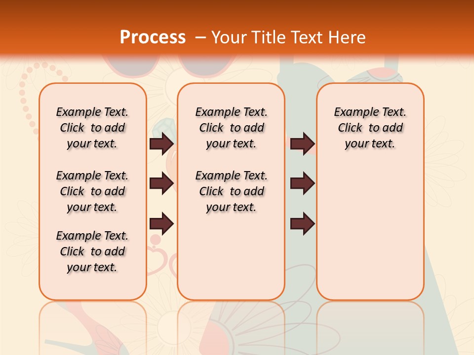 A Woman's Dress And Accessories Powerpoint Template PowerPoint Template