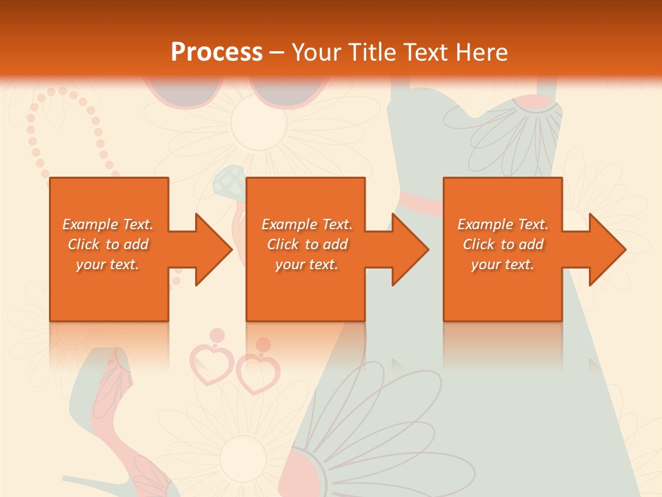 A Woman's Dress And Accessories Powerpoint Template PowerPoint Template