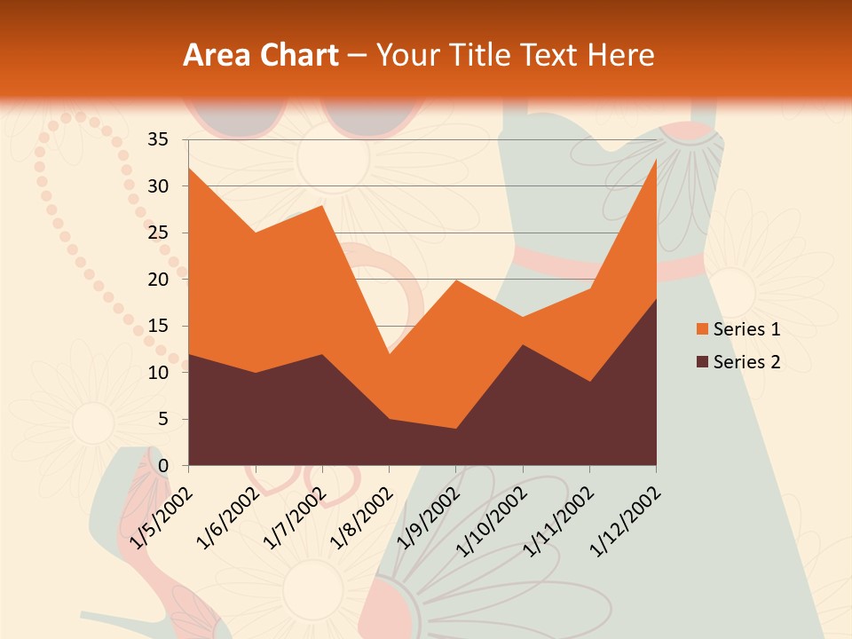 A Woman's Dress And Accessories Powerpoint Template PowerPoint Template