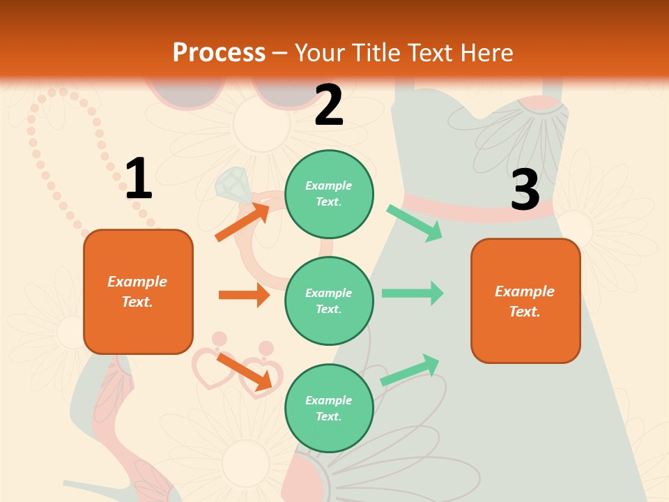 A Woman's Dress And Accessories Powerpoint Template PowerPoint Template