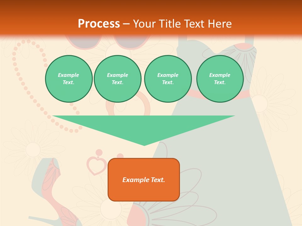 A Woman's Dress And Accessories Powerpoint Template PowerPoint Template