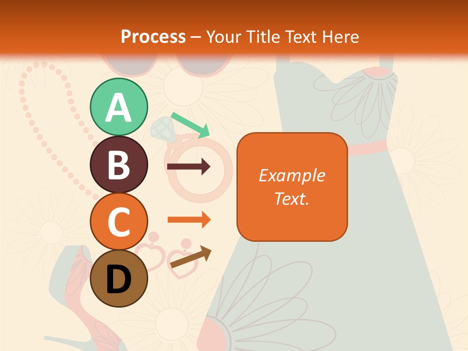 A Woman's Dress And Accessories Powerpoint Template PowerPoint Template