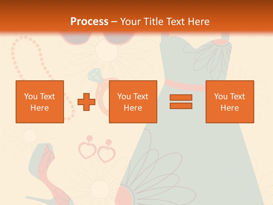 A Woman's Dress And Accessories Powerpoint Template PowerPoint Template