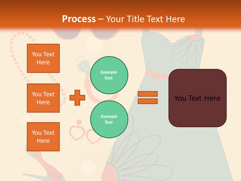 A Woman's Dress And Accessories Powerpoint Template PowerPoint Template