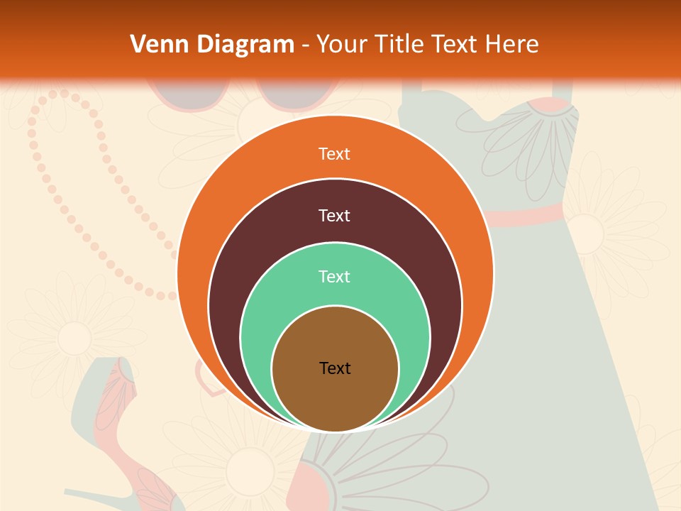 A Woman's Dress And Accessories Powerpoint Template PowerPoint Template