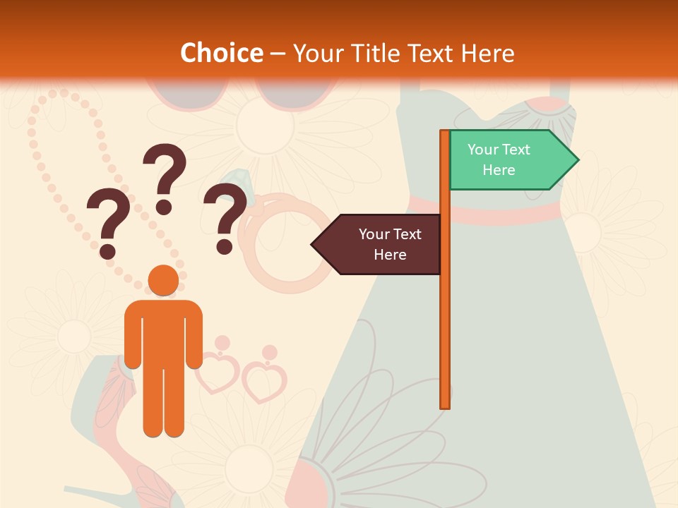 A Woman's Dress And Accessories Powerpoint Template PowerPoint Template