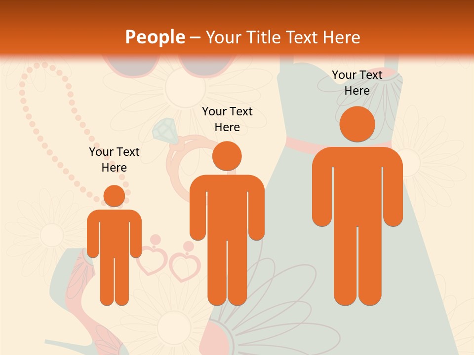 A Woman's Dress And Accessories Powerpoint Template PowerPoint Template