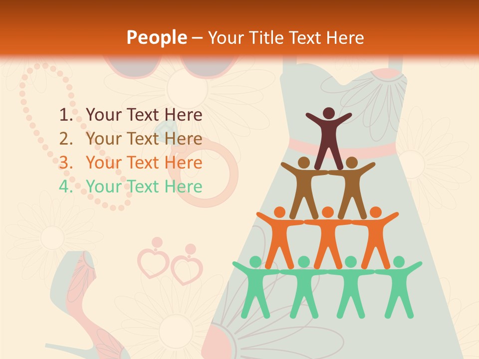 A Woman's Dress And Accessories Powerpoint Template PowerPoint Template