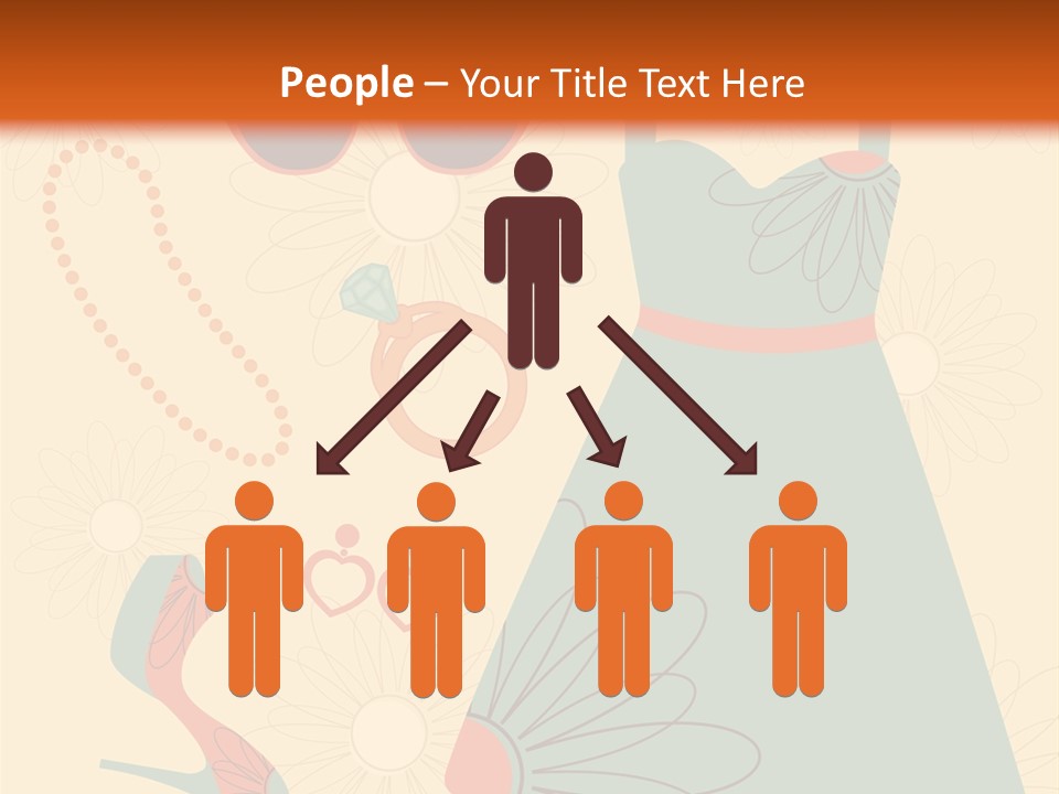 A Woman's Dress And Accessories Powerpoint Template PowerPoint Template