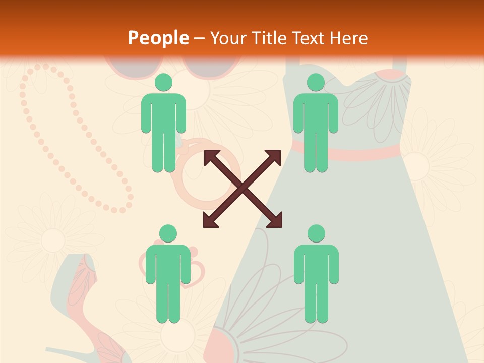 A Woman's Dress And Accessories Powerpoint Template PowerPoint Template