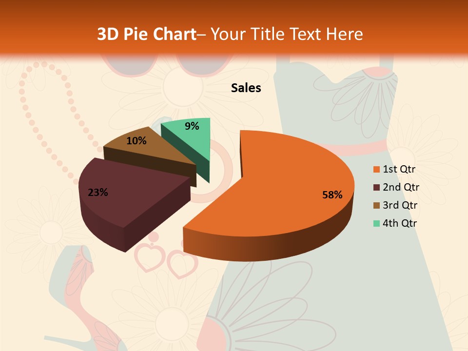 A Woman's Dress And Accessories Powerpoint Template PowerPoint Template