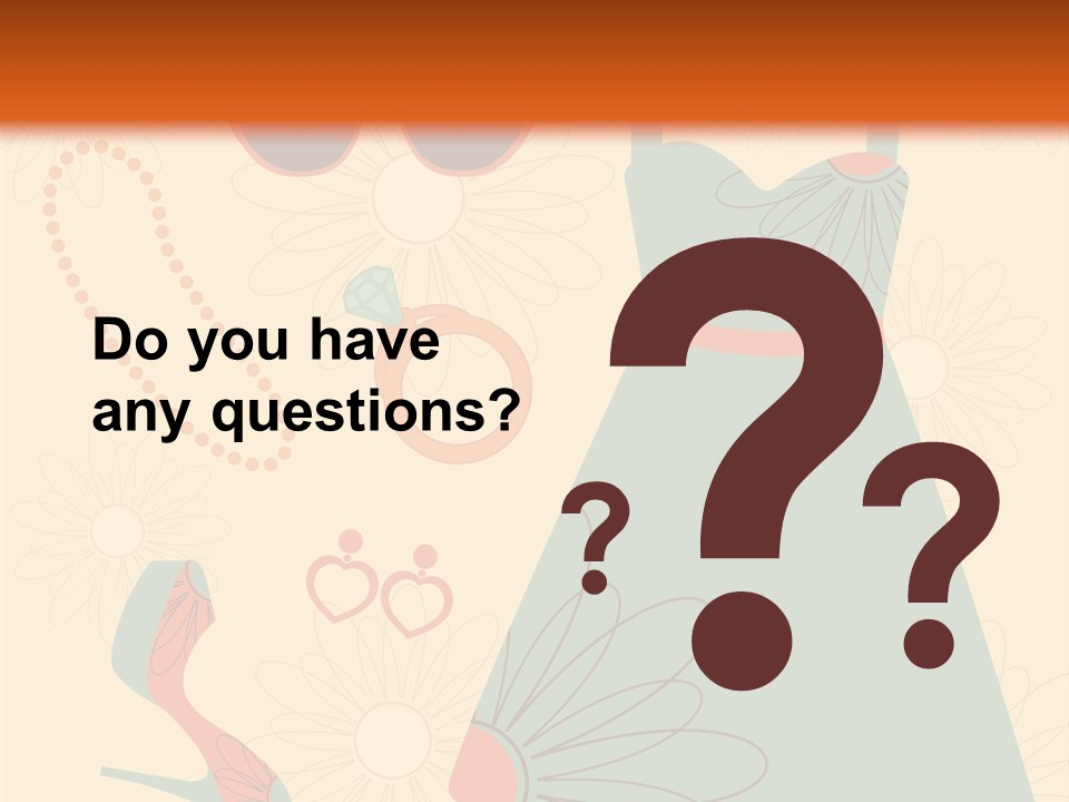 A Woman's Dress And Accessories Powerpoint Template PowerPoint Template