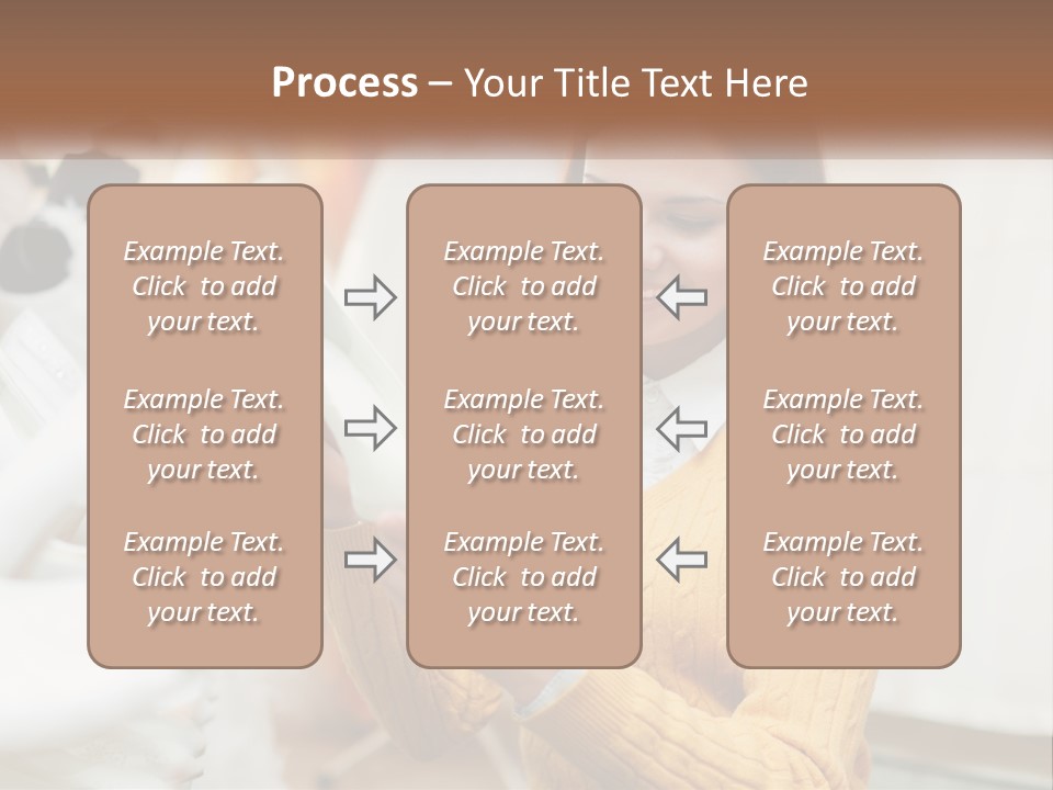 A Woman In A Yellow Sweater Is Holding A White Shoe PowerPoint Template
