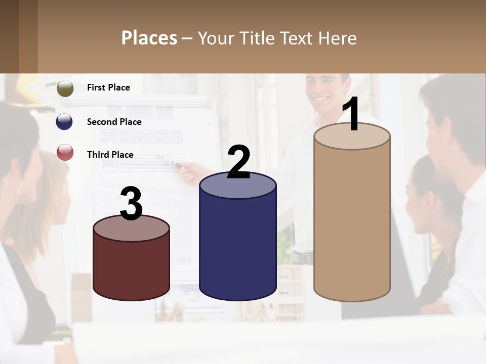 A Man Giving A Presentation To A Group Of People PowerPoint Template