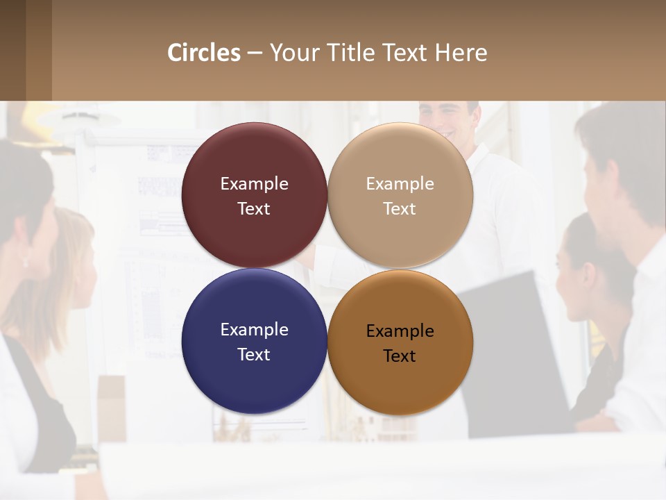 A Man Giving A Presentation To A Group Of People PowerPoint Template