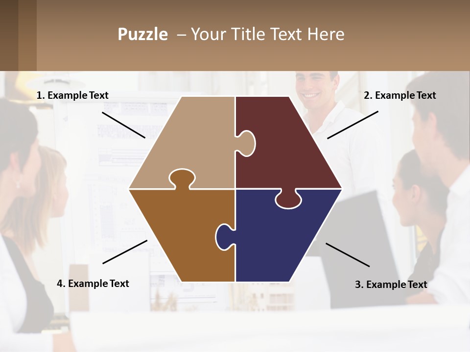 A Man Giving A Presentation To A Group Of People PowerPoint Template