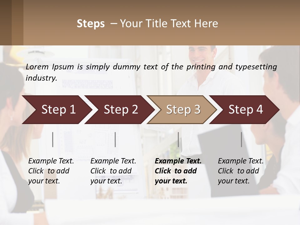 A Man Giving A Presentation To A Group Of People PowerPoint Template
