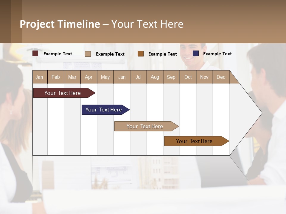 A Man Giving A Presentation To A Group Of People PowerPoint Template