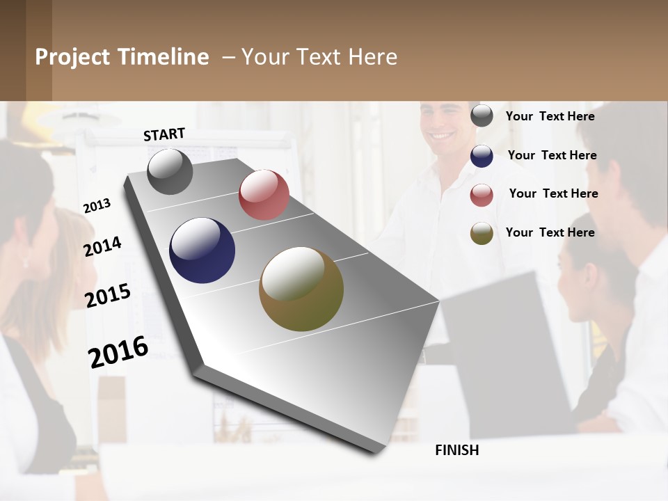 A Man Giving A Presentation To A Group Of People PowerPoint Template