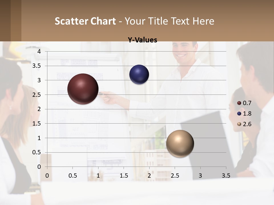 A Man Giving A Presentation To A Group Of People PowerPoint Template