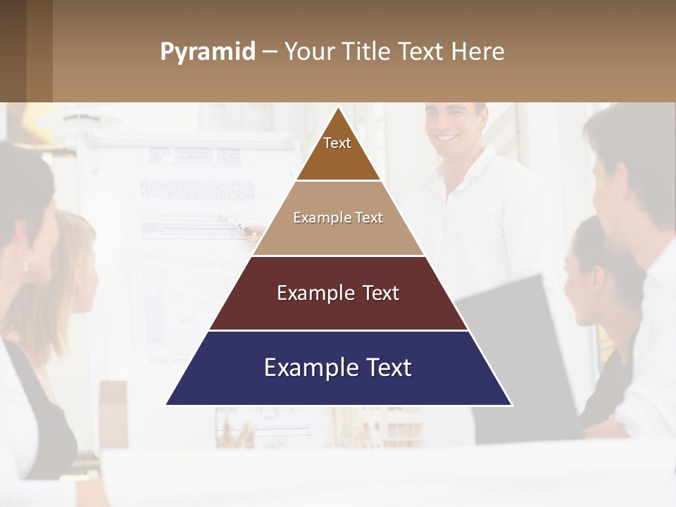 A Man Giving A Presentation To A Group Of People PowerPoint Template