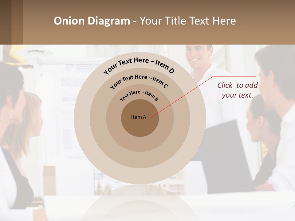 A Man Giving A Presentation To A Group Of People PowerPoint Template