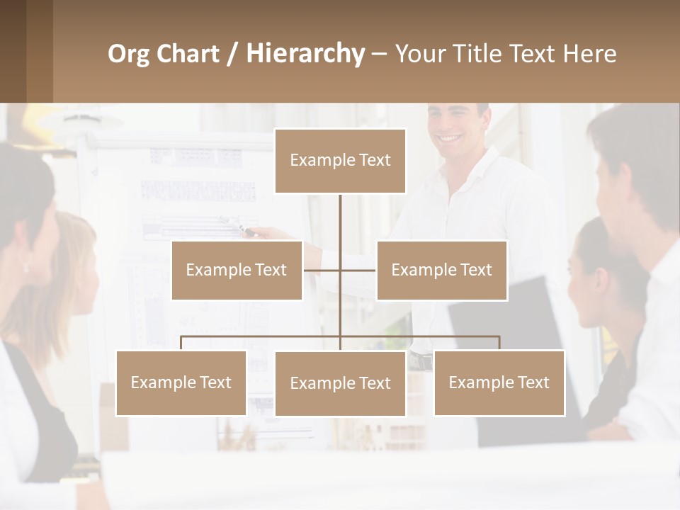 A Man Giving A Presentation To A Group Of People PowerPoint Template