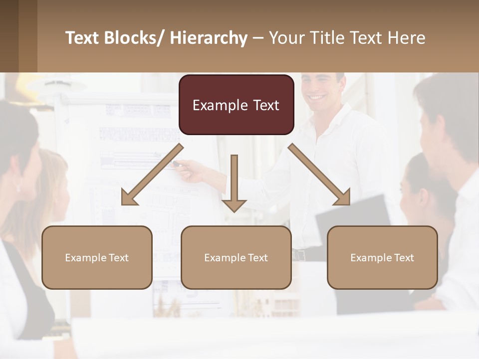 A Man Giving A Presentation To A Group Of People PowerPoint Template